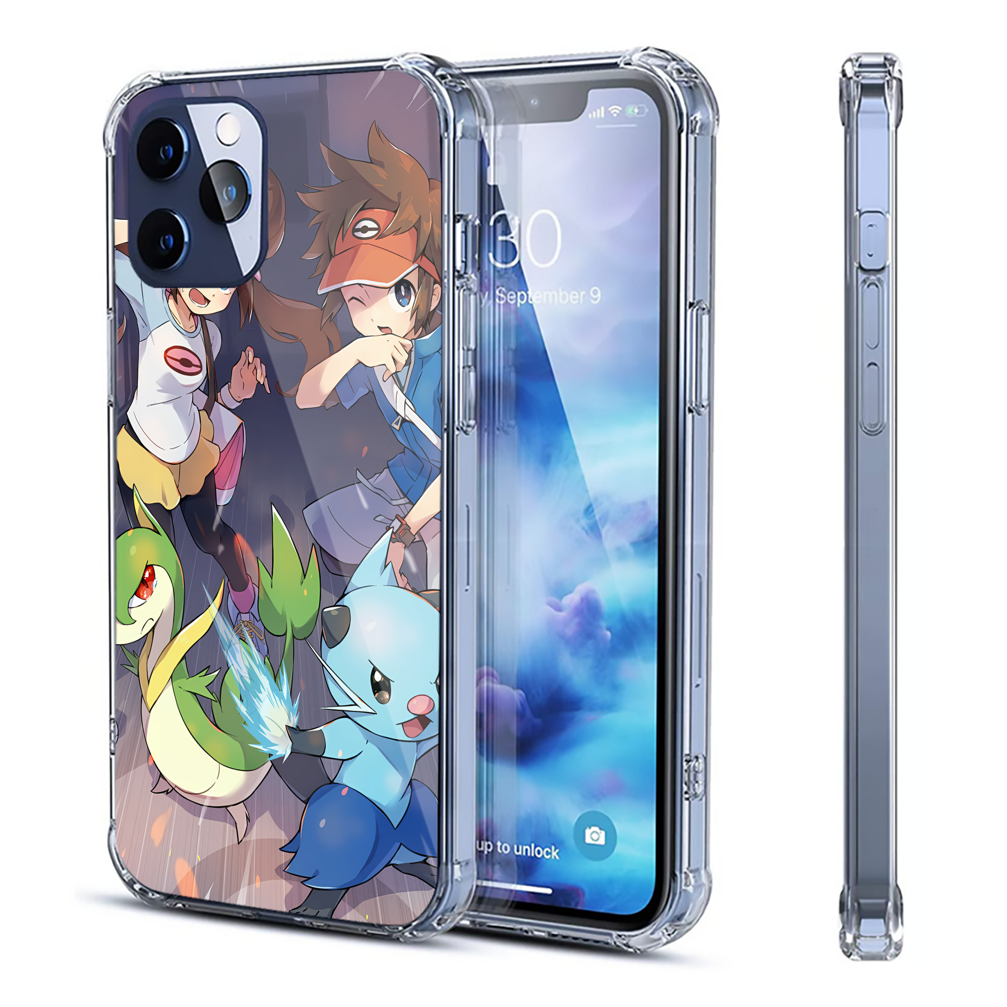 （画像用） ポケットモンスター Pokémon 【iPhone 12シリーズ対応】透明スマホケース（クリアソフトケース）